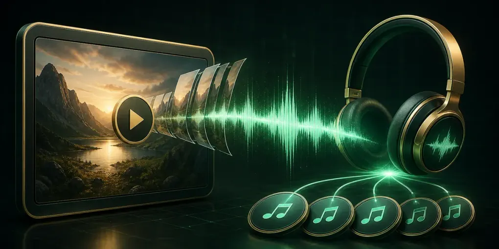 Comment extraire l'audio d'une vidéo (MP3, M4A, OGG ou WAV — et quel bitrate choisir)