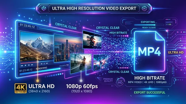为什么照片做成 MP4 视频会变模糊？1080p 与 4K 无损导出避坑指南