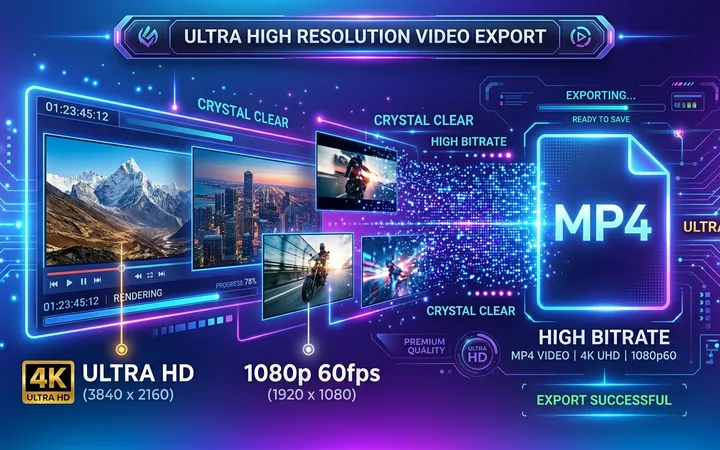 为什么照片做成 MP4 视频会变模糊？1080p 与 4K 无损导出避坑指南