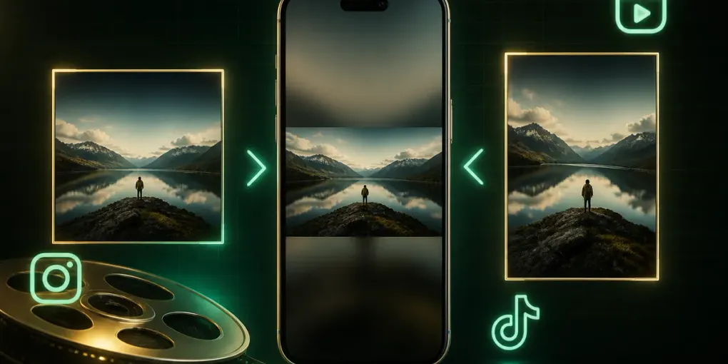 Redimensionner une vidéo pour Reels, TikTok et publications Feed (9:16, 4:5 et le fond flou)