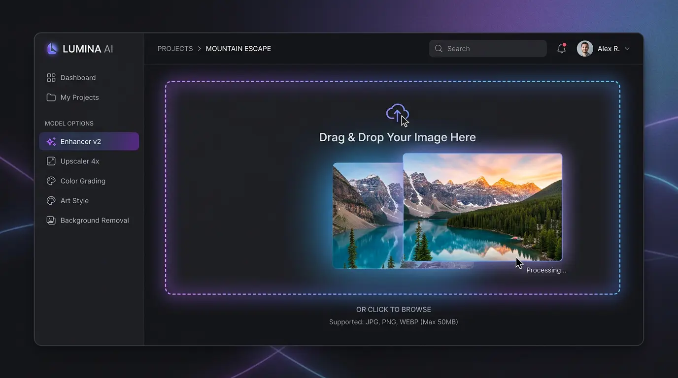 Upload JPG image to convert to MP4 video