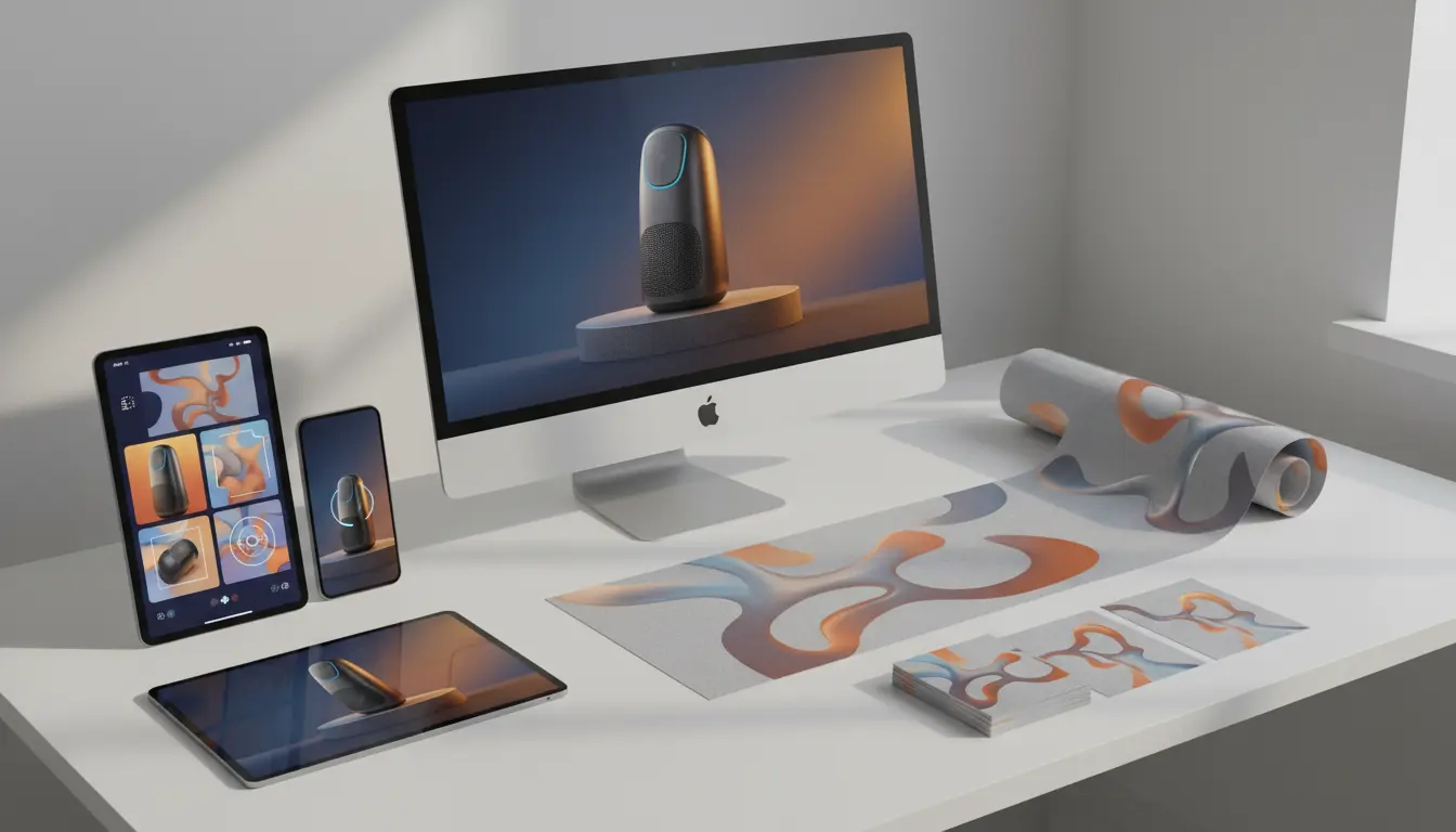 AI Image Generator creating launch visuals for product marketing