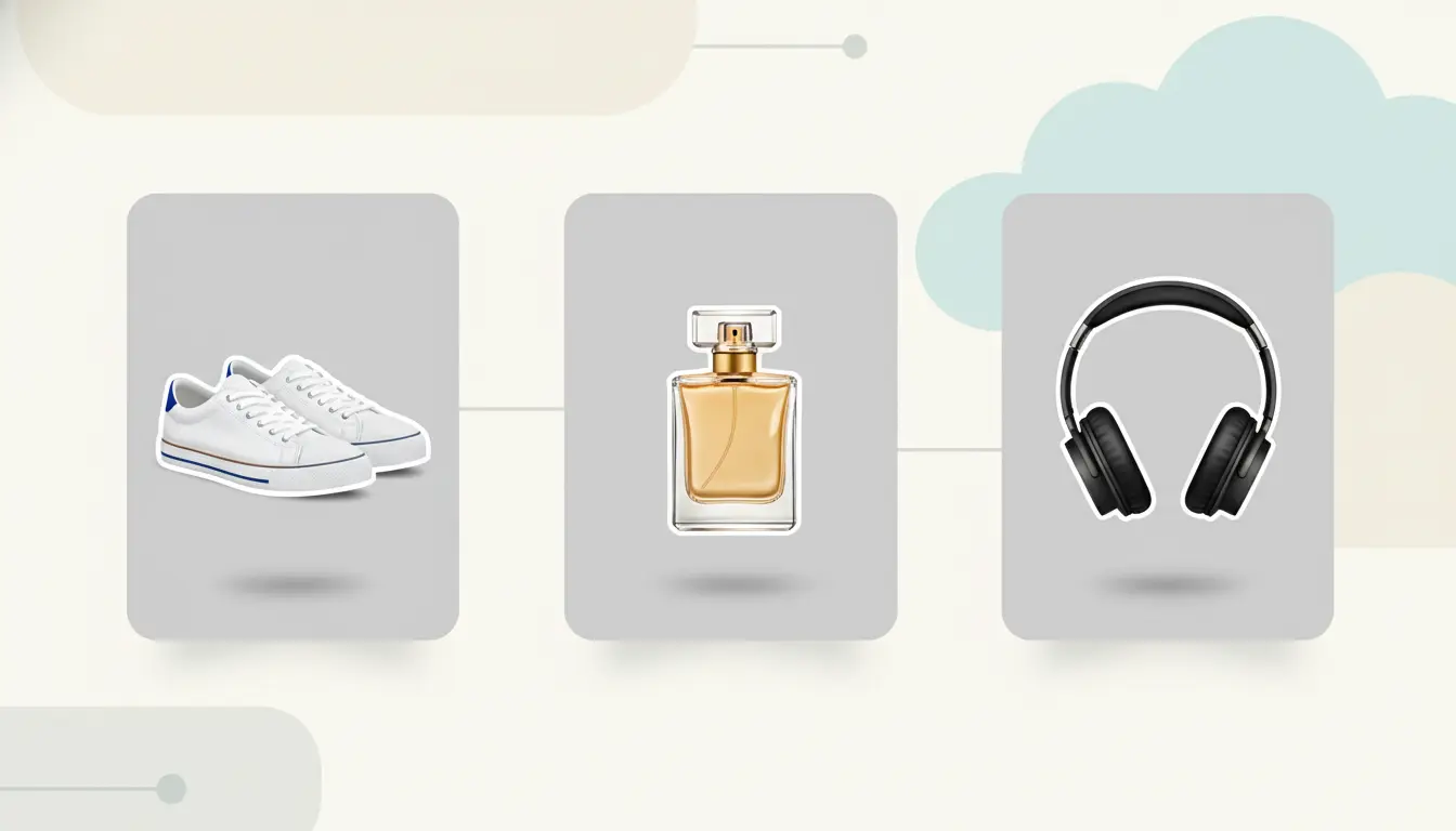 Clean product cutouts prepared for ecommerce listings