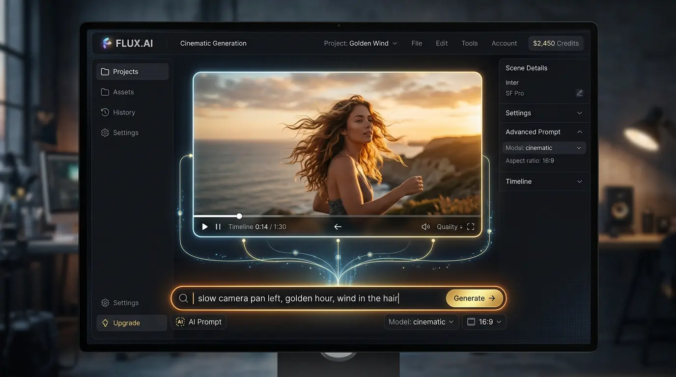 Control JPG to MP4 video generation with text prompts